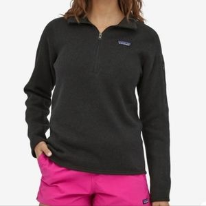 Patagonia Better Sweater 1/4 zip black jacket